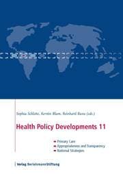 Cover von Health Policy Developments 11