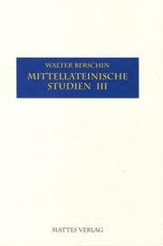 Cover von Mittellateinische Studien III
