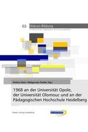 Cover von 1968 an der Universität Opole, der Universität Olomouc und an der Pädagogischen Hochschule Heidelberg