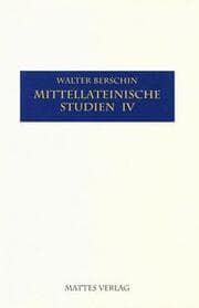 Cover von Mittellateinische Studien IV
