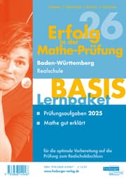 Cover von Erfolg in der Mathe-Prüfung - Lernpaket Basis Realschulabschluss 2026 Baden-Württemberg