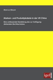 Cover von Marken- und Produktpiraterie in der VR China