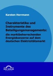 Cover von Charakteristika und Instrumente des Beteiligungsmanagements: die marktbeherrschenden Energiekonzerne auf dem deutschen Elektrizitätsmarkt