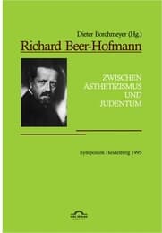 Cover von Richard Beer-Hofmann: 'Zwischen Ästhetizismus und Judentum'. Symposion Heidelberg 1995