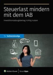 Cover von Steuerlast mindern mit dem IAB