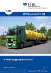 Cover von A 013 - Beförderung gefährlicher Güter