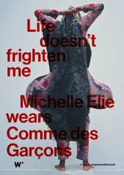Cover von Life doesn't frighten me. Michelle Elie wears Comme des Garçons