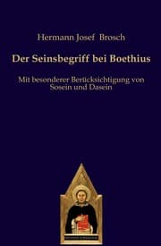 Cover von Der Seinsbegriff bei Boethius