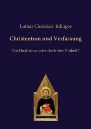 Cover von Christentum und Verfassung