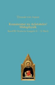 Cover von Kommentar zu Aristoteles' Metaphysik