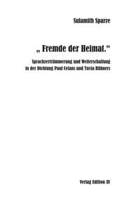 Cover von 'Fremde der Heimat'