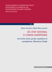 Cover von De l'Etat national à l'Union européenne