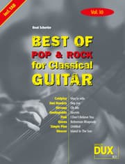Cover von Best of Pop & Rock for Classical Guitar Vol. 10