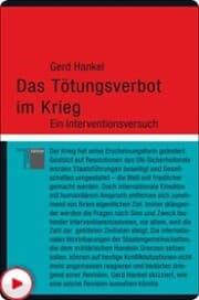Cover von Das Tötungsverbot im Krieg