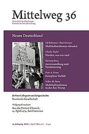 Cover von Mittelweg 36 - Neues Deutschland: Zur Aktualität des Multikulturalismus