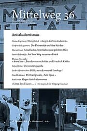 Cover von Mittelweg 36 - Antiakademismus