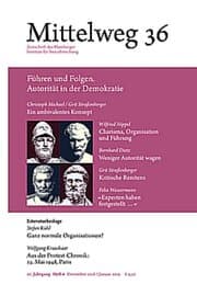 Cover von Führen und Folgen. Autorität in der Demokratie