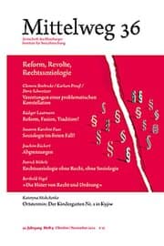 Cover von Reform, Revolte, Rechtssoziologie. Das Verhältnis von Sozialforschung und Jurisprudenz während der langen 1970er-Jahre
