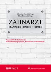 Cover von Zahnarzt , Manager , Unternehmer