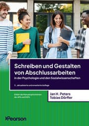 Cover von Schreiben und Gestalten von Abschlussarbeiten in der Psychologie und den Sozialwissenschaften