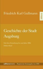 Cover von Geschichte der Stadt Augsburg
