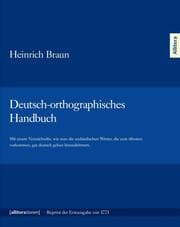 Cover von Deutsch-orthographisches Handbuch