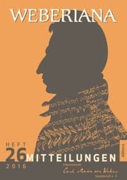 Cover von Weberiana 26