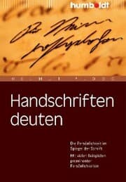 Cover von Handschriften deuten