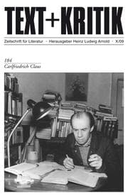 Cover von Carlfriedrich Claus