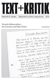 Cover von Versuchte Rekonstruktion - Die Securitate und Oskar Pastior