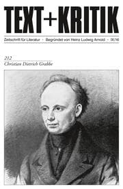 Cover von TEXT+KRITIK 212 - Christian Dietrich Grabbe