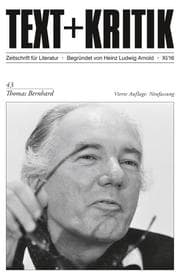 Cover von Thomas Bernhard