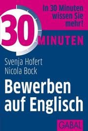 Cover von 30 Minuten Bewerben auf Englisch