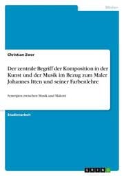 Cover von Der zentrale Begriff der Komposition in der Kunst und der Musik im Bezug zum Maler Johannes Itten und seiner Farbenlehre