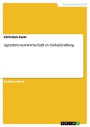 Cover von Agrarintensivwirtschaft in Südoldenburg