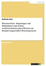 Cover von Wissensschutz - Regelungen und Maßnahmen zum Schutz wettbewerbsrelevanten Wissens am Beispiel ausgewählter Wissensprozesse