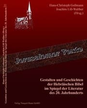 Cover von Gestalten und Geschichten der Hebräischen Bibel im Spiegel der Literatur des 20. Jahrhunderts
