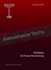 Cover von Rabbinat bei Franz Rosenzweig