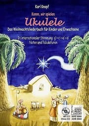 Cover von Komm, wir spielen Ukulele! Das Weihnachtsalbum für Kinder und Erwachsene
