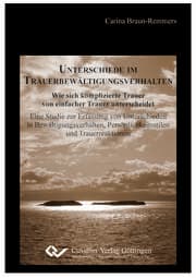 Cover von Unterschiede im Trauerbewältigungsverhalten. Wie sich komplizierte Trauer von einfacher Trauer unterscheidet: Eine Studie zur Erfassung von Unterschieden in Persönlichkeitsstilen und Trauerreaktionen Bewältigungsverhalten, Persönlichkeitsstilen und