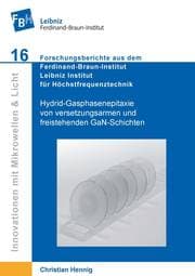Cover von Hydrid-Gasphasenepitaxie von versetzungsarmen und freistehenden GaN-Schichten