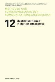 Cover von Qualitätskriterien in der Inhaltsanalyse