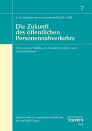 Cover von Die Zukunft des öffentlichen Personennahverkehrs