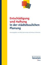 Cover von Entschädigung und Haftung in der städtebaulichen Planung