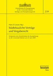 Cover von Städtebauliche Verträge und Vergaberecht