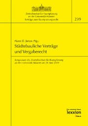 Cover von Städtebauliche Verträge und Vergaberecht