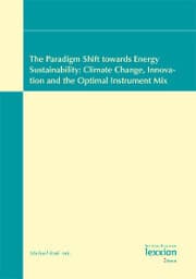 Cover von The Paradigm Shift towards Energy Sustainability: Climate Change, Innovation and the Optimal Instrument Mix
