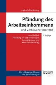 Cover von Pfändung des Arbeitseinkommens und Verbraucherinsolvenz