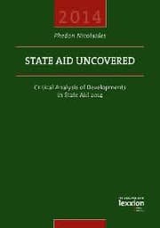 Cover von State Aid Uncovered - Critical Analysis of Developments in State Aid 2014