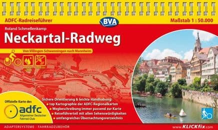 Cover von ADFC-Radreiseführer Neckartal-Radweg 1:50.000 praktische Spiralbindung, reiß- und wetterfest, GPS-Tracks Download